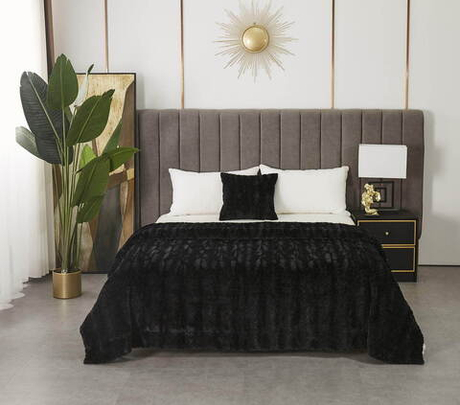 Плед 210х230 Sofi De MarkO Теодор черный