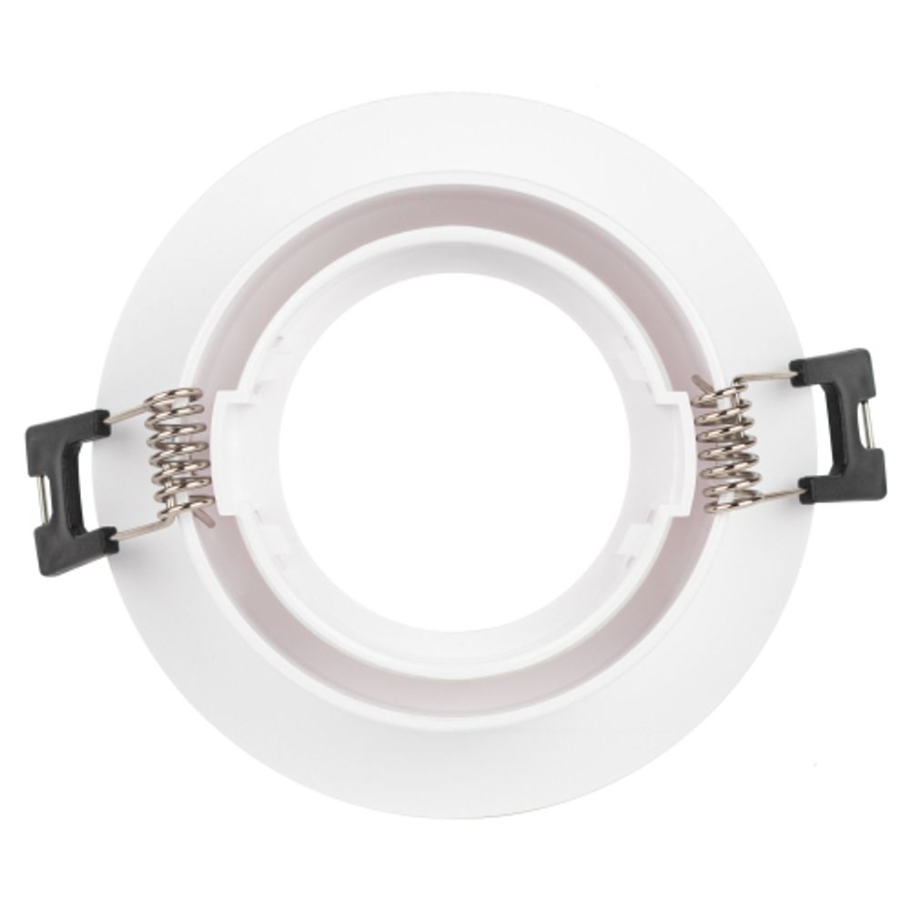 Встраиваемый светильник декоративный ЭРА KL92 WH MR16/GU5.3 белый, пластиковый | Декоративные встраиваемые светильники