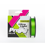 Плетеный шнур для рыбалки ProJig UltraLight 0,08 мм, 3,7 кг, 150 м, светло-зеленый. Товар уцененный