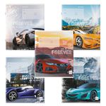 Тетрадь 18 л. BRAUBERG клетка, обложка картон, "SPORTS CAR", 106479, 5шт