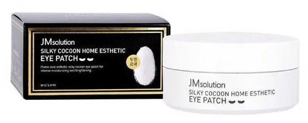 JMSolution Eye Patch Silky Cocoon Home Esthetic Патчи гидрогелевые с протеинами шёлка, 60 шт (90гр)