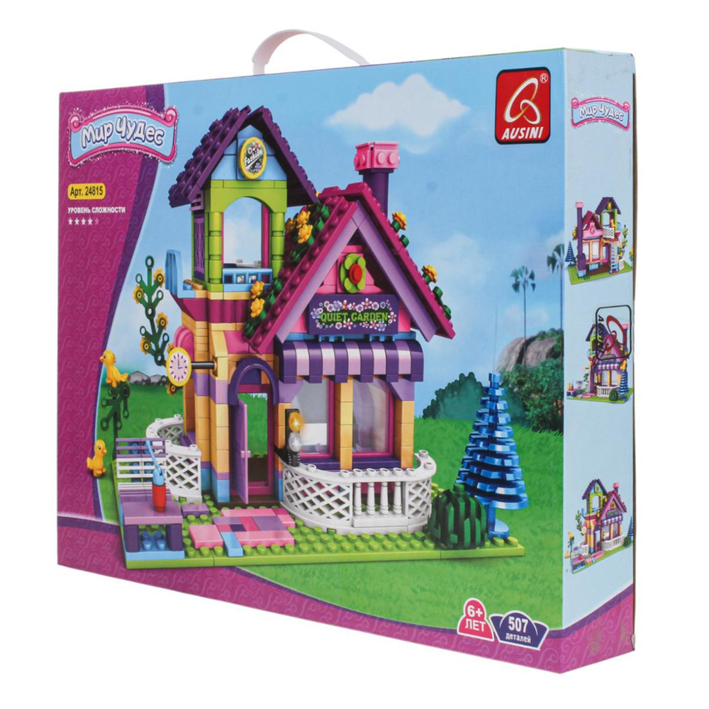 Конструктор блочный Аусини для девочек, коробка 24815