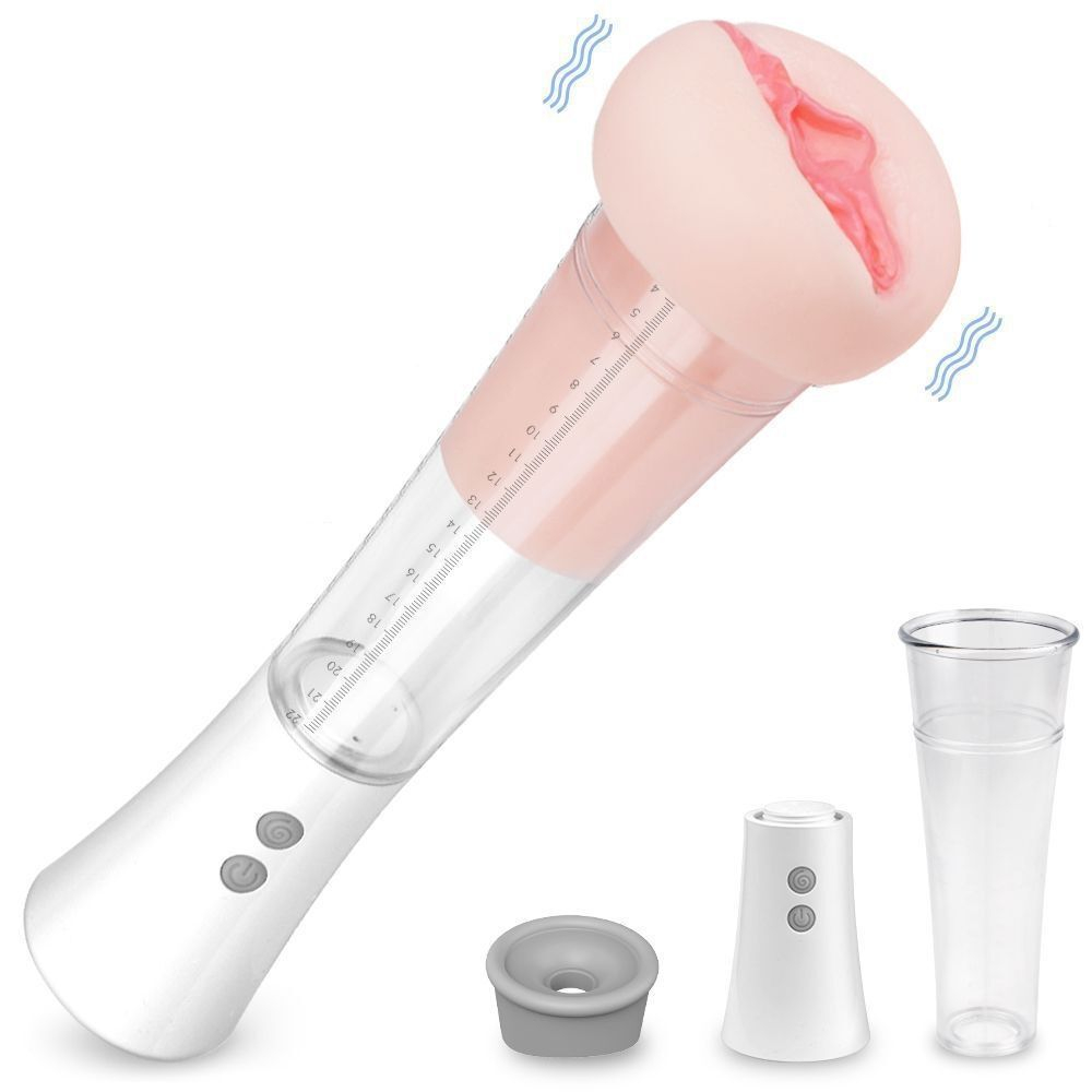 Автоматическая вакуумная помпа с реалистичной мягкой вставкой Max Kit (Цвет: телесный)