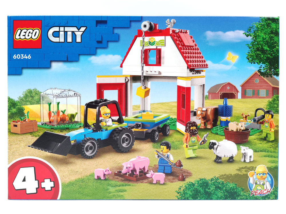 Конструктор LEGO 60346 City Ферма и амбар с животными