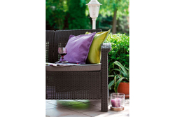 Комплект мебели Corfu Triple Set, коричневый