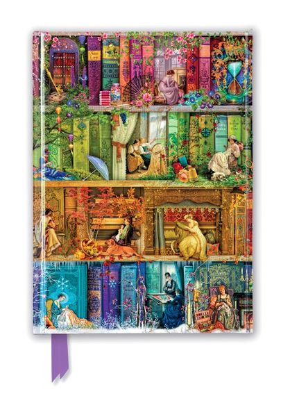 Bloknot \ Блокнот \ Notebook  Aimee Stewart: A Stitch in Time Bookshelves (Foiled Journal)