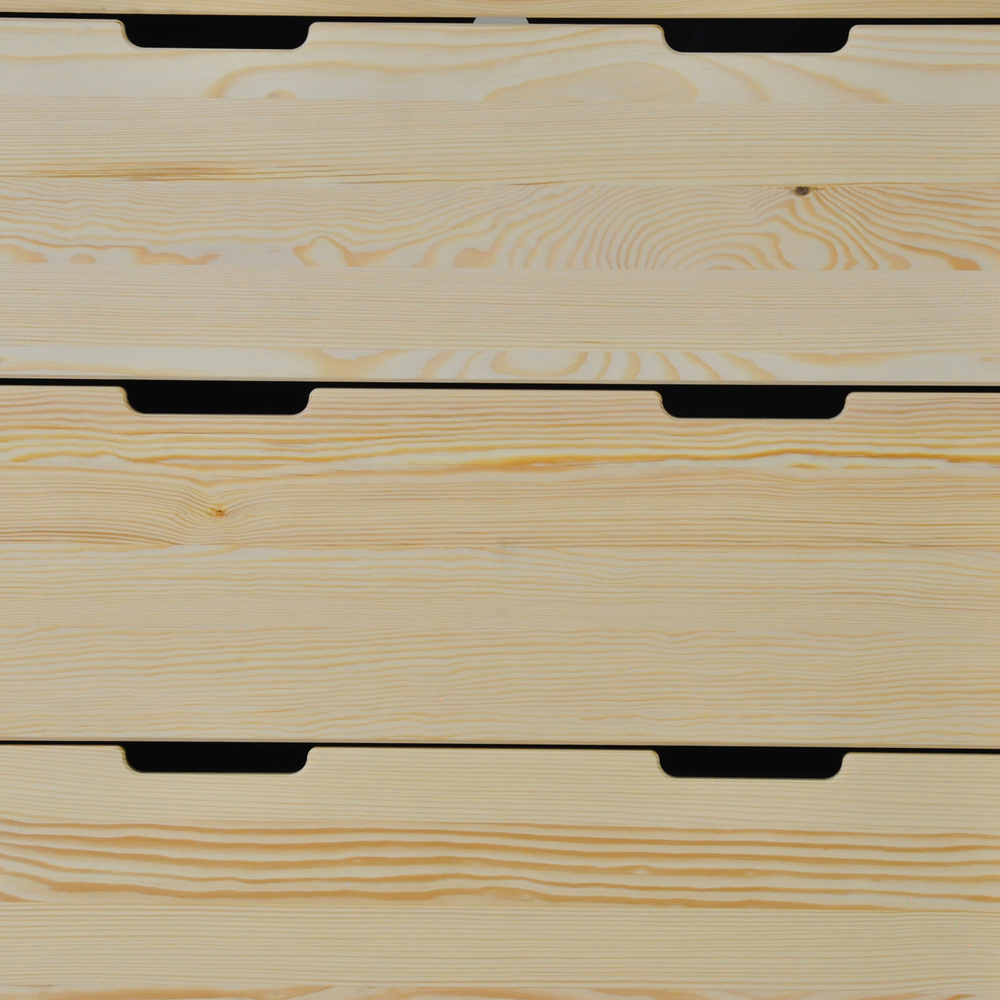 Дизайнерский деревянный комод Раст с ящиками, из массива сосны