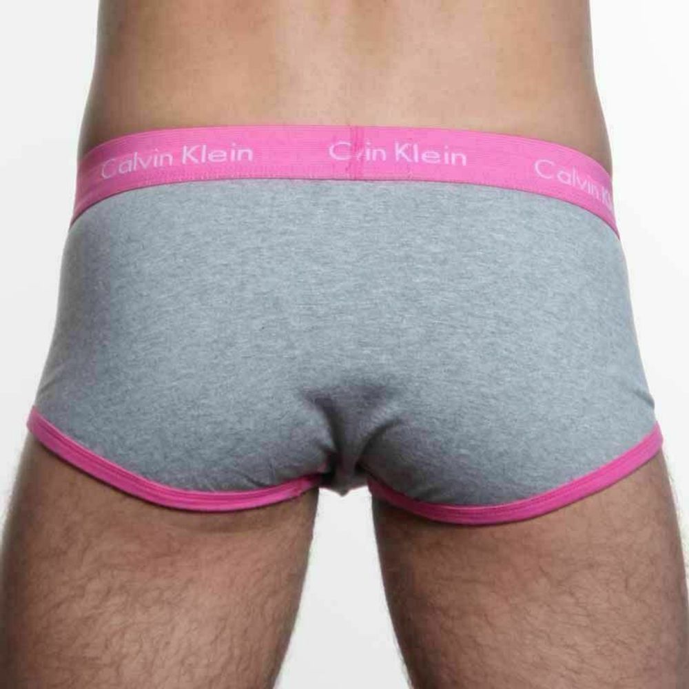 Мужские трусы брифы Calvin Klein Brief 365 Grey-Pink