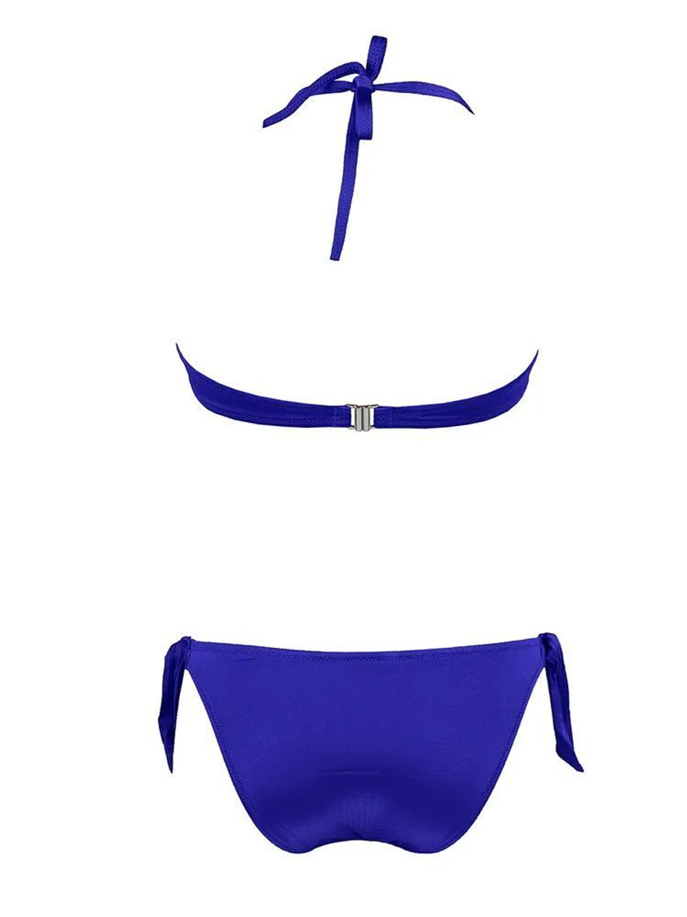 Раздельный однотонный пуш-ап купальник (Размер: B/S) (Цвет: черный)