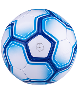 Мяч футбольный Intro №5, белый/синий