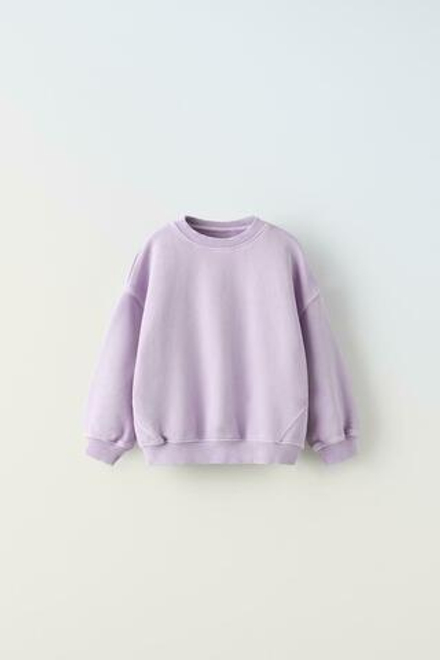 ZARA ТОЛСТОВКА С ВЫШИВКОЙ, РОЗОВЫЙ/ЛИЛОВЫЙ