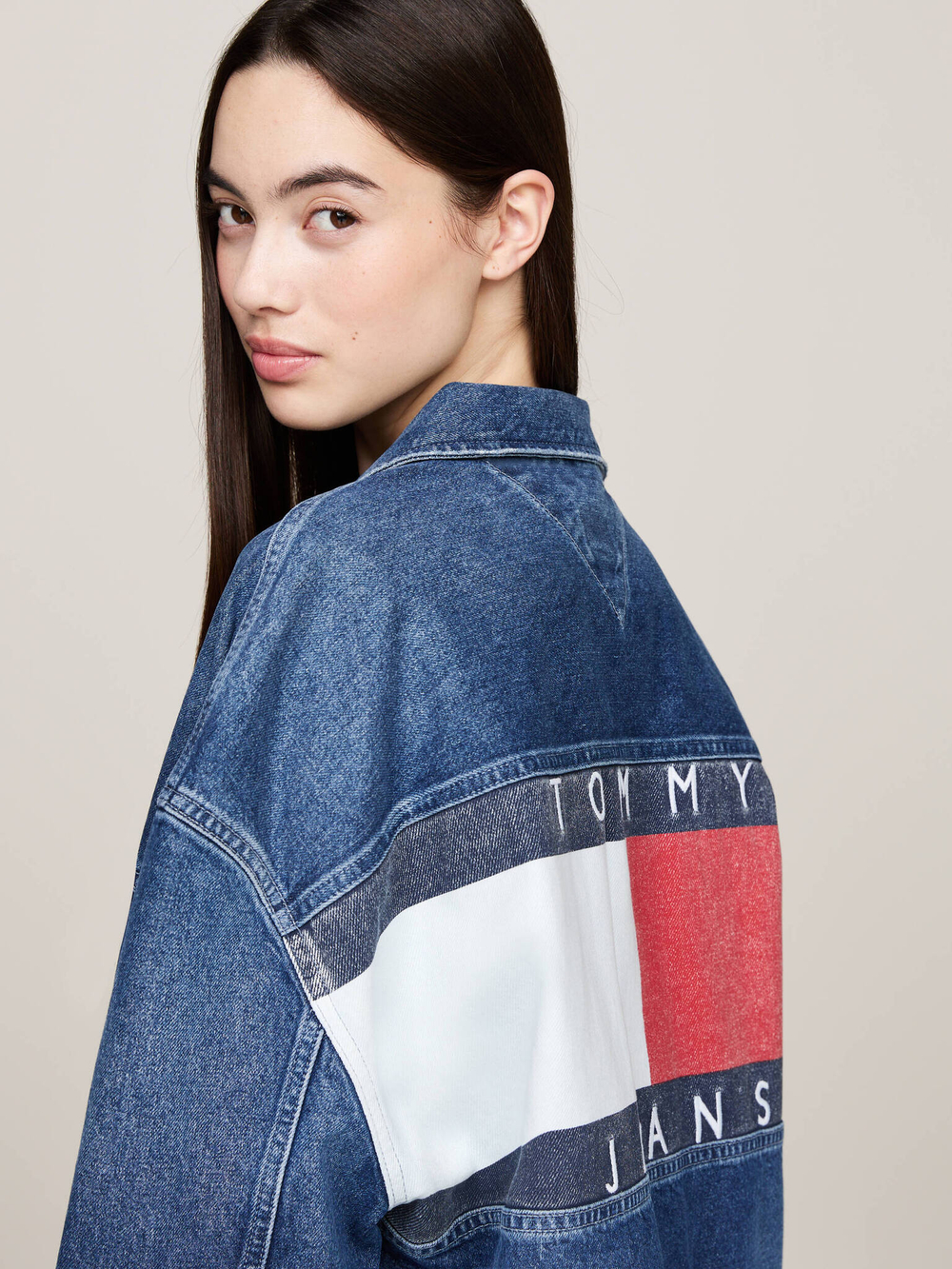 Джинсовая куртка daisy Tommy Jeans - темно-синий(DW0DW19745)