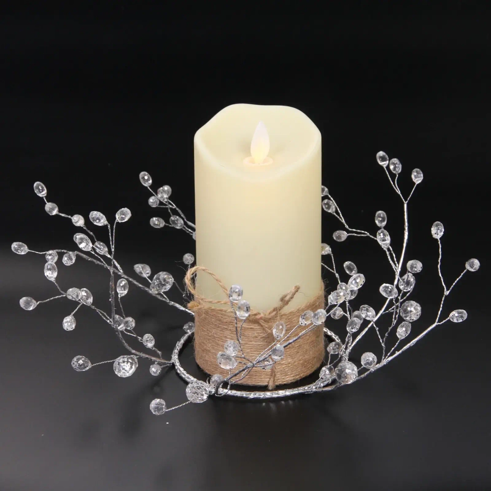 Декоративное украшение «Изысканный блеск» d-10 см, Серебро