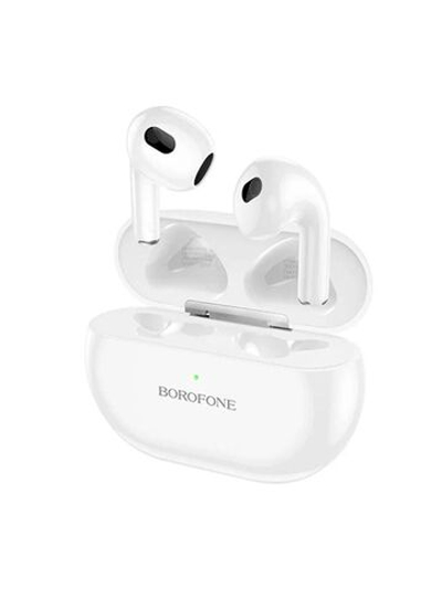 Наушники внутриканальные Borofone BW90, пластик, bluetooth 5.4, микрофон, цвет: белый