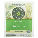 Traditional Medicinals, органический зеленый чай, лемонграсс, 16 чайных пакетиков, 24 г (0,85 унции)