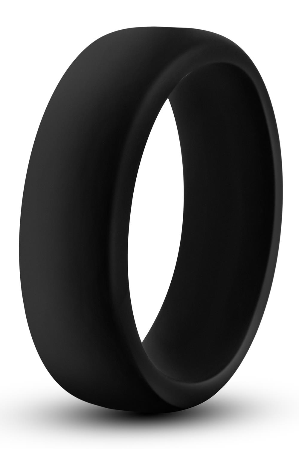 Черное эрекционное кольцо Silicone Go Pro Cock Ring (Цвет: черный)