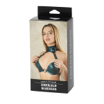 Изумрудная сбруя из ошейника с лифом БДСМ Арсенал Lady's Arsenal Emerald Harness 67017