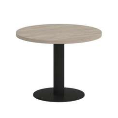Onix Direct Стол журнальный круглый O.SJ-1 Дуб Аттик/Металл Черный 600*600*450