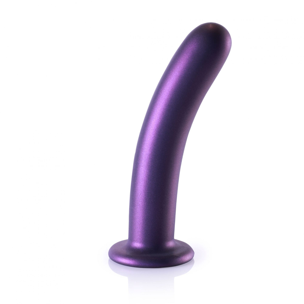 Фиолетовый фаллоимитатор Smooth G-Spot - 17,7 см. (Цвет: фиолетовый)