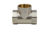 Тройник латунь никель Ду 15 (1/2") ВР/ВР 9007 ГОСТ 32585-2013 Aquasfera 9007-01