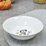 Салатник 360мл форма Круглая, Озорные щенки