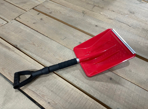 Лопата для уборки снега с телескопическим черенком 85-110 см, красный (1 шт.)