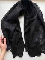 Вышивка с пайетками (Черная)