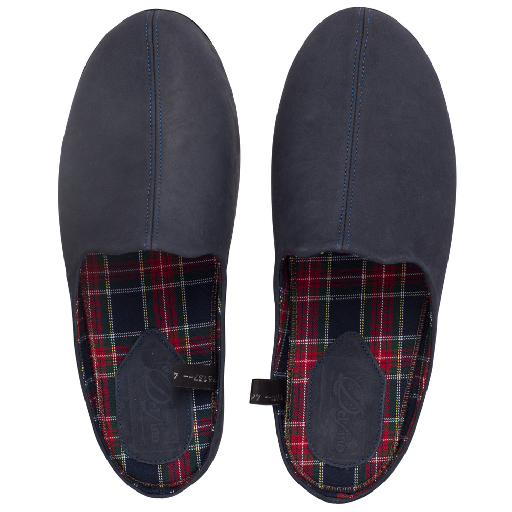 776137 туфли домашние мужские синие