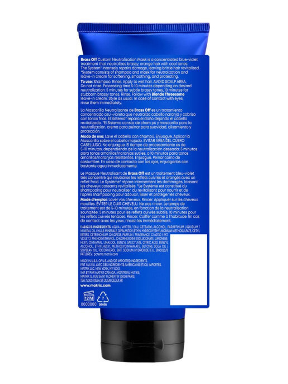 Matrix Brass Off Total Results Маска 200 мл