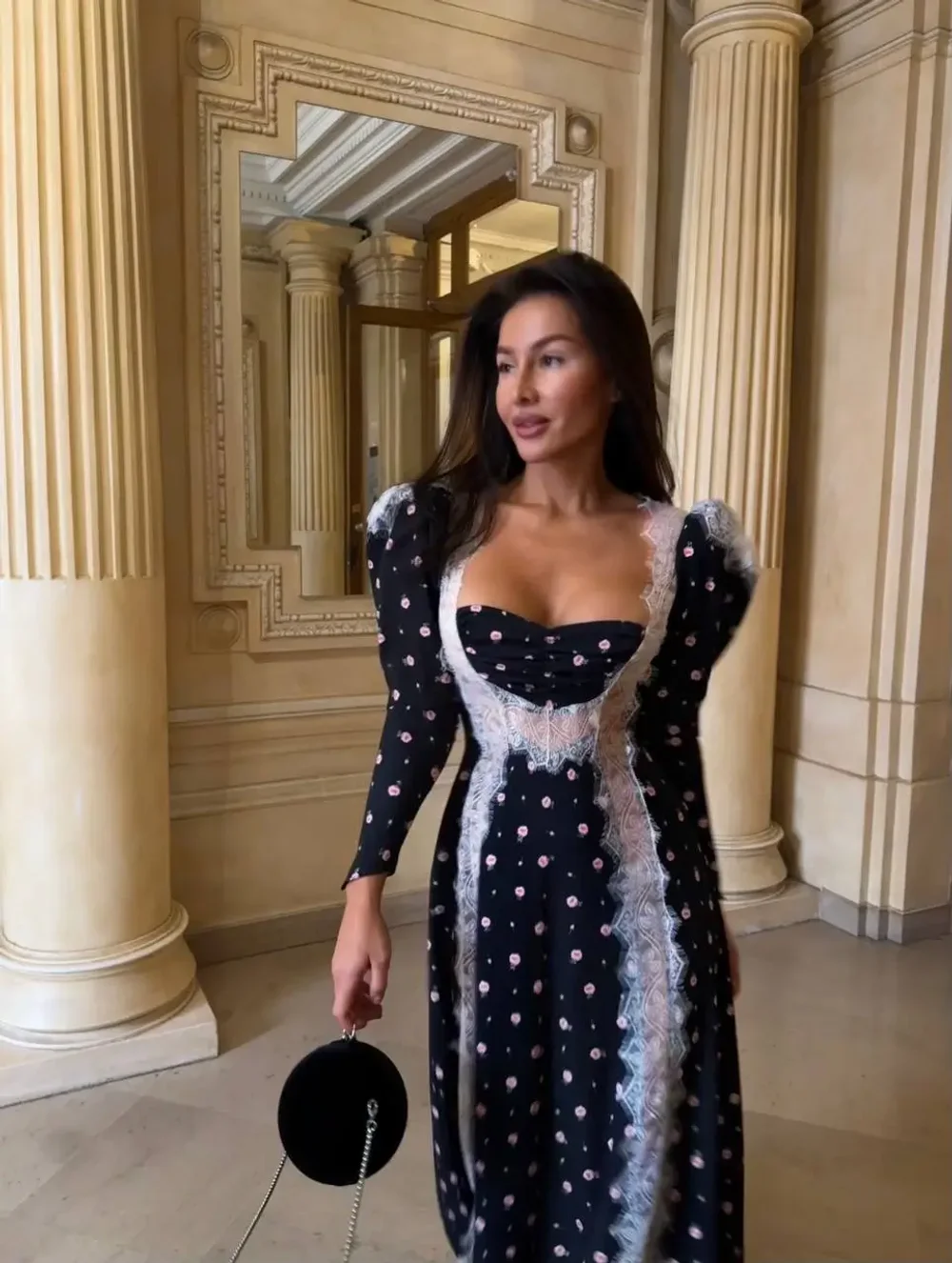 Платье Поцелуй Монмартра, Черный