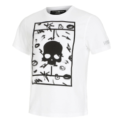 Мужское теннисное поло Hydrogen Court T-Shirt - White, Black