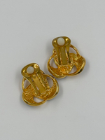 Клипсы с чёрной эмалью