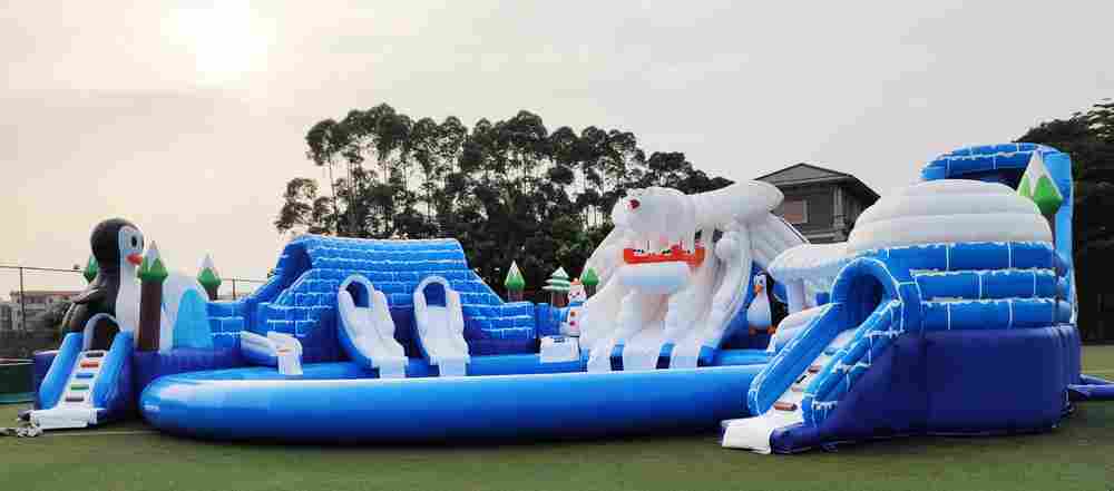 Наземный надувной аквапарк «Морское царство 2» 23*23*6 м