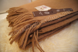 Плед из верблюжьей шерсти  Gobi - 180х200 см. (арт. B03cl072 ф-3) - камел