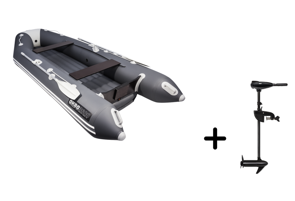 Аква 3600 НДНД + BST 55 L (комплект лодка + электромотор)