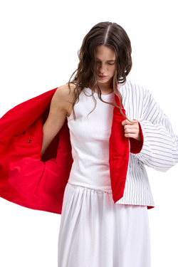 Куртка двустороняя TULUP white/red