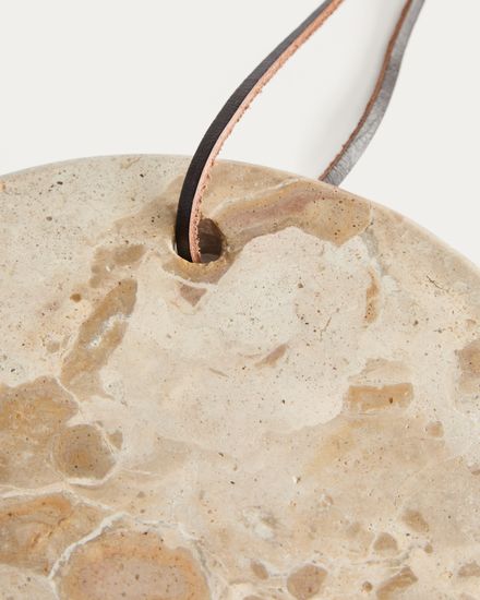 Сервировочная доска Orlina из бежевого мрамора 25 x 18 см