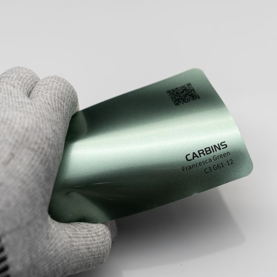 Веер образцов виниловой цветной пленки Carbins