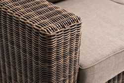 "Боно" диван из искусственного ротанга трехместный, цвет коричневый