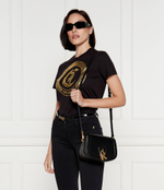 Кожаная сумка-мессенджер Karl Lagerfeld - черный(240W3050)