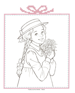 Red Head Ann. Colouring Book