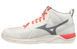 Mizuno Volleyball Shoes Women"s Mid top White/Orange/Black