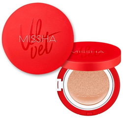 Тональный кушон с матовым финишем. Missha Тон 21 Velvet Finish Cushion SPF50+ PA+++№21 15 гр.