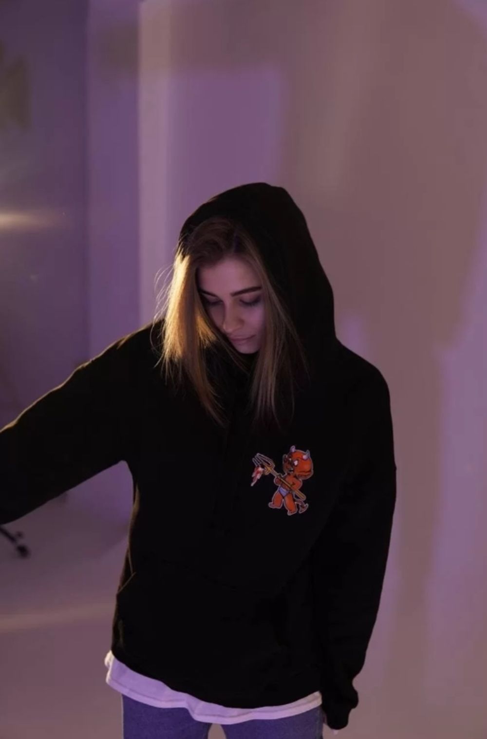 Худи Old Lizard Red Devil Черный