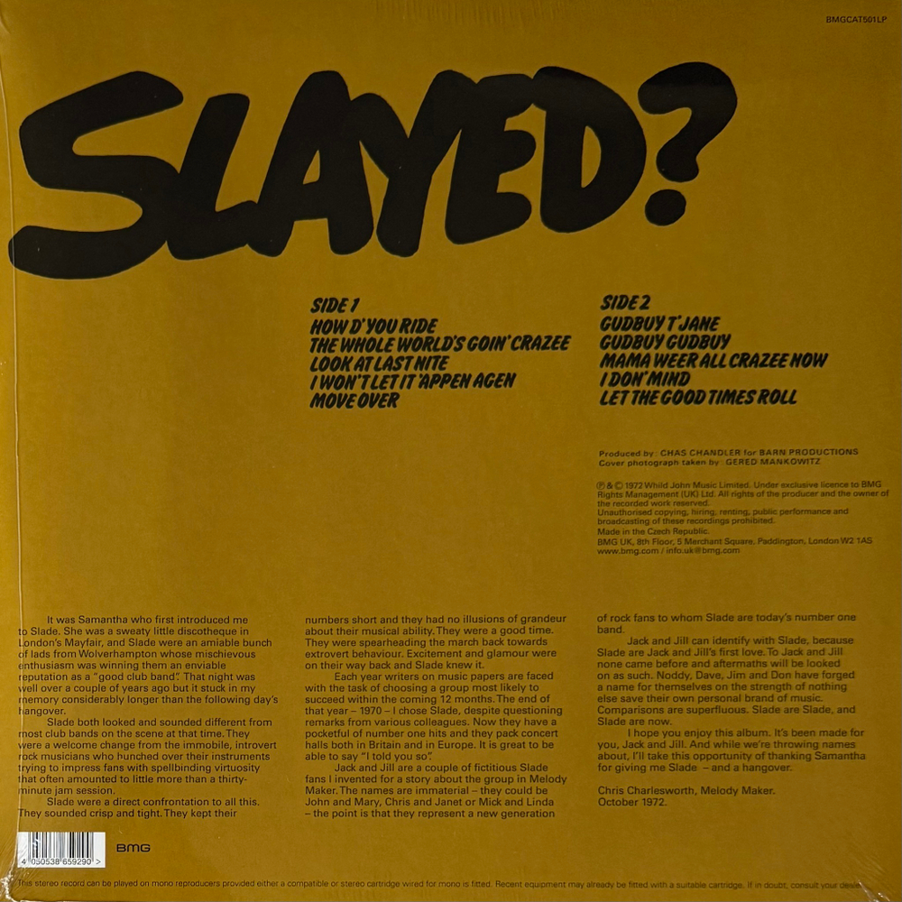 Виниловая пластинка Slade - Slayed? LP