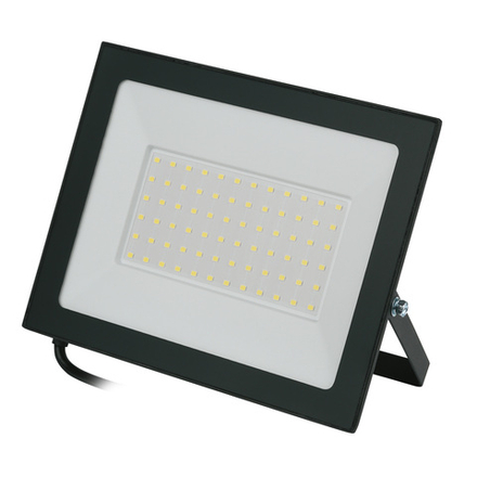 ULF-Q519 100W-6500K IP65 220-240V BLACK Прожектор светодиодный. Дневной свет6500К. Корпус черный. TM Volpe