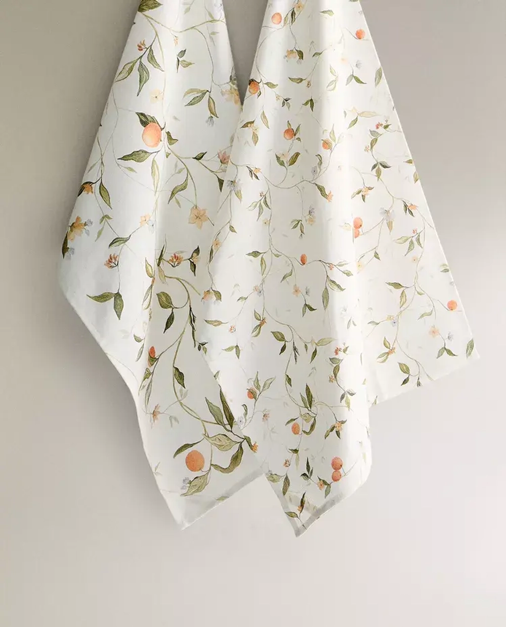 ZARA HOME КУХОННОЕ ПОЛОТЕНЦЕ С ПРИНТОМ (НАБОР ИЗ 2 ШТ.), ЭКРЮ