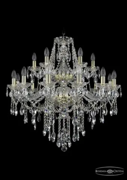 Подвесная люстра Bohemia Ivele 1415/12+6/300/2d/G