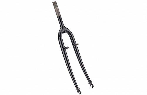 Вилка 28" 1" ЖВМЗ жесткая резьбовая, V-обр.торм., стальная черная, шток 164мм