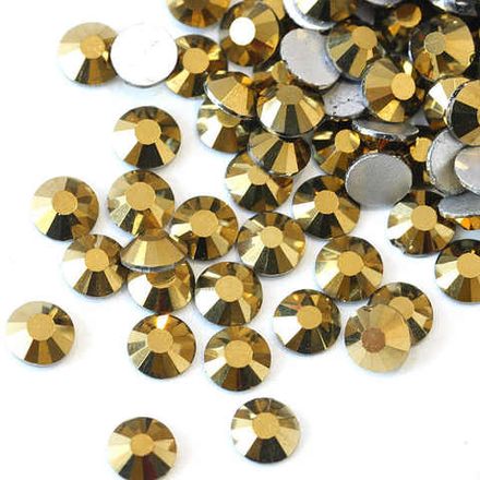 Стразы золото SS6, 50шт/пакет